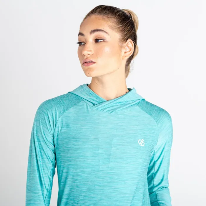 Dare 2b Gym Tops Sprint City Lightweight Hoodie Meadowbrook Green 8211 Women