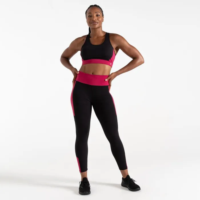 Dare 2b Gym Tops Swift II Sports Bra Black Berry Pink 8211 Women
