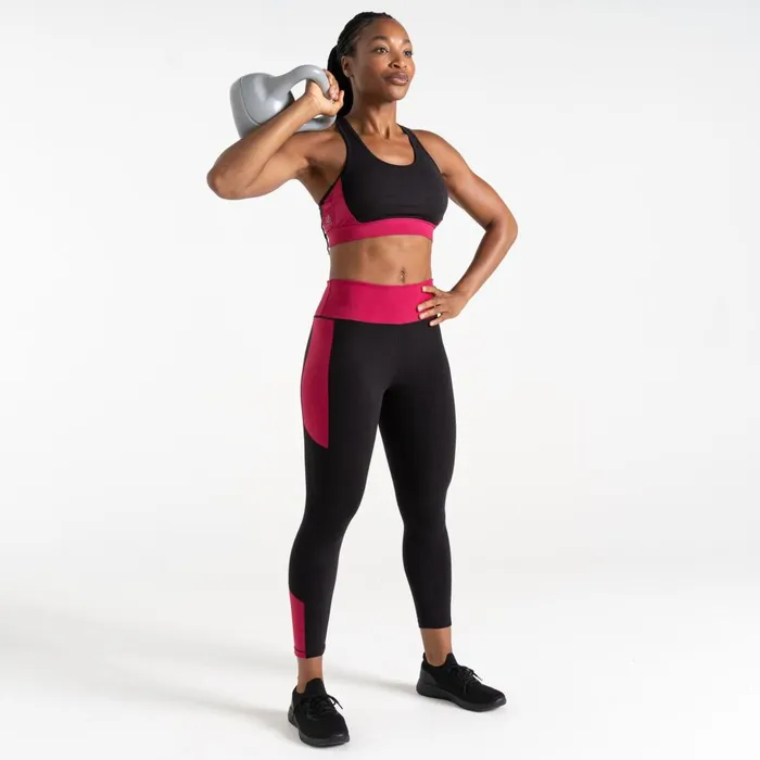 Dare 2b Gym Tops Swift II Sports Bra Black Berry Pink 8211 Women