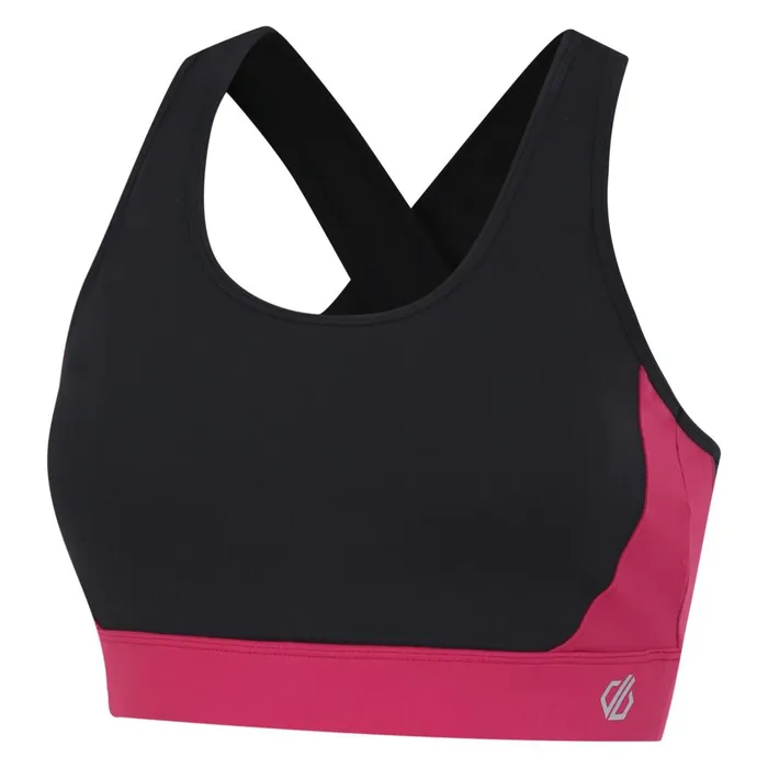 Dare 2b Gym Tops Swift II Sports Bra Black Berry Pink 8211 Women
