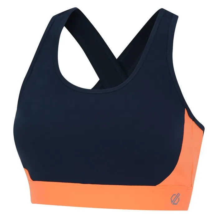 Dare 2b Gym Tops Swift II Sports Bra Moonlight Denim Orange 8211 Women