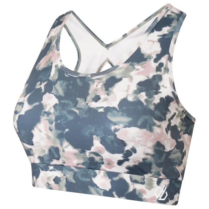 Dare 2b Gym Tops Swift Sports Bra Dusky Rose Inky Print 8211 Women