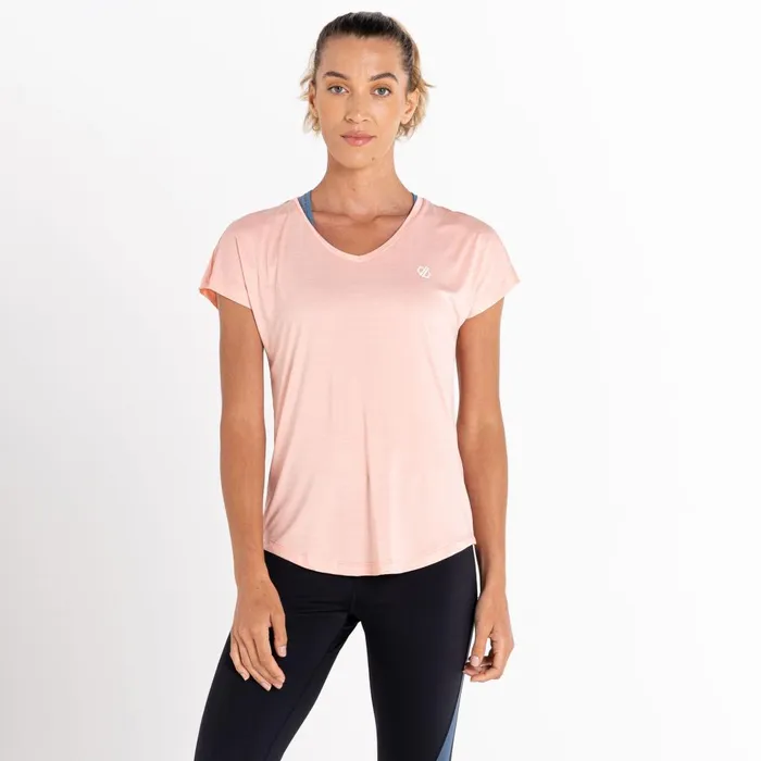 Dare 2b Gym Tops Vigilant Lightweight TShirt Apricot Blush 8211 Women