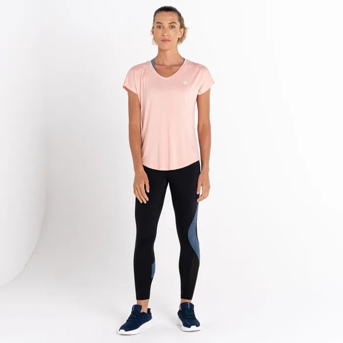 Dare 2b Gym Tops Vigilant Lightweight TShirt Apricot Blush 8211 Women