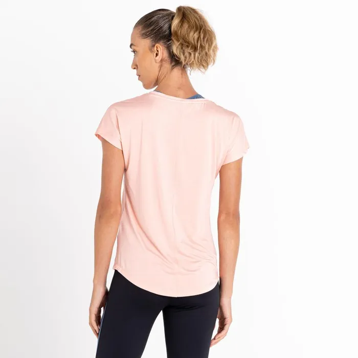 Dare 2b Gym Tops Vigilant Lightweight TShirt Apricot Blush 8211 Women