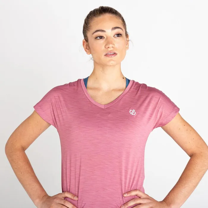 Dare 2b Gym Tops Vigilant Lightweight TShirt Mesa Rose 8211 Women