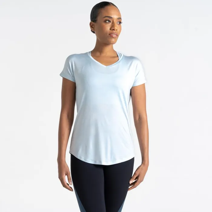 Dare 2b Gym Tops Vigilant Lightweight TShirt Quiet Blue 8211 Women