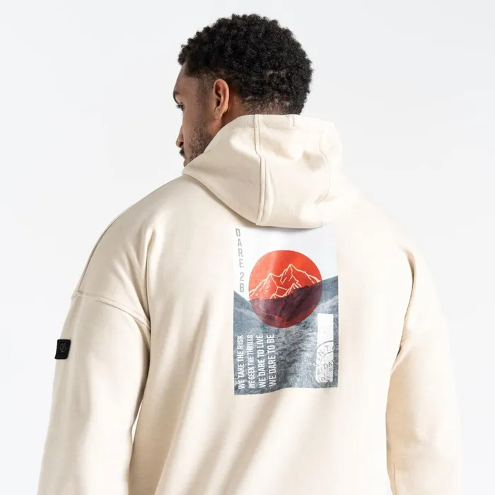 Dare 2b Hoodies and Sweatshirts Distinctly Graphic Hoodie Pelican Clay 8211 Men