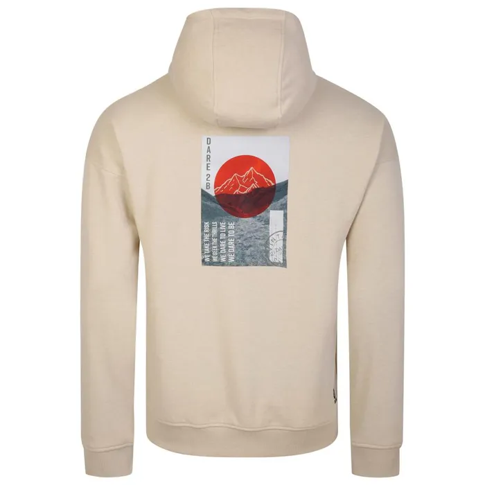 Dare 2b Hoodies and Sweatshirts Distinctly Graphic Hoodie Pelican Clay 8211 Men