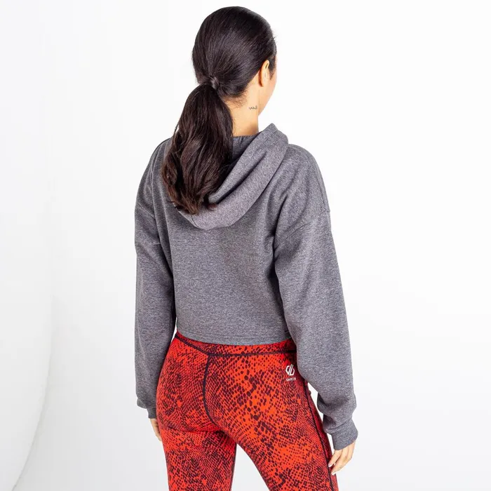 Dare 2b Hoodies and Sweatshirts Lounge About Cropped Hoodie Charcoal Grey Marl 8211 Women