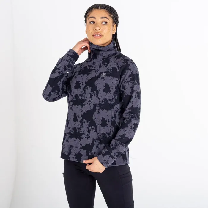 Dare 2b Hoodies and Sweatshirts Offline Sweater Black Mirage Print 8211 Women