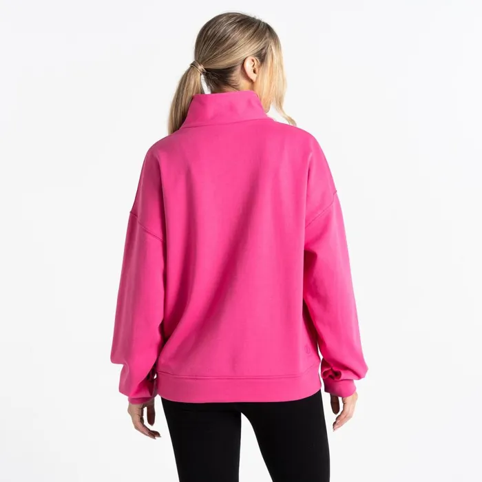 Dare 2b Hoodies and Sweatshirts Recoup II Half Zip Sweatshirt Pure Pink 8211 Women