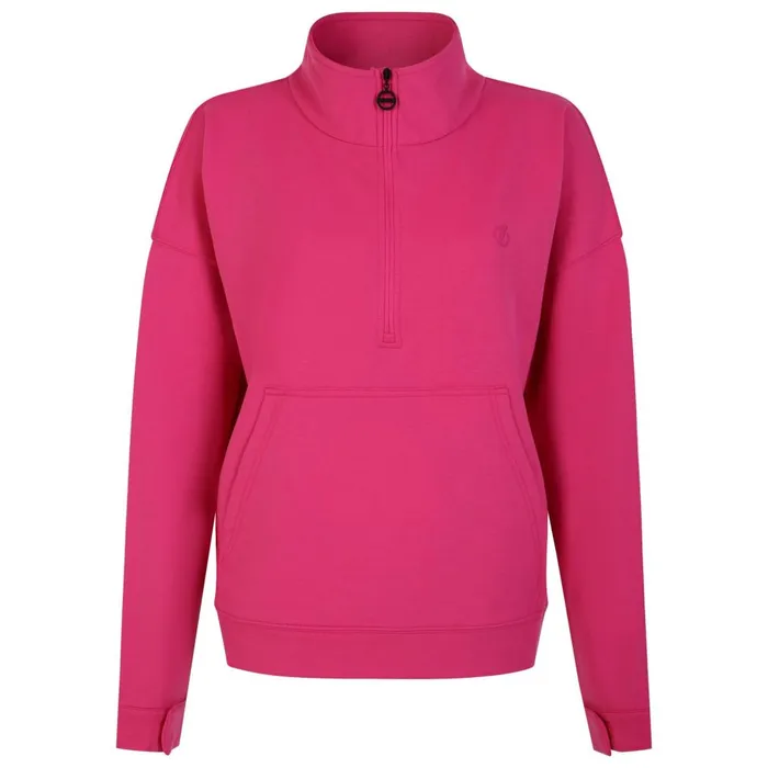 Dare 2b Hoodies and Sweatshirts Recoup II Half Zip Sweatshirt Pure Pink 8211 Women