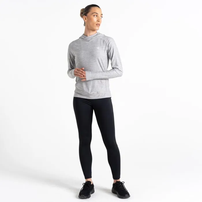 Dare 2b Hoodies and Sweatshirts Sprint City Lightweight Hoodie Ash Grey Marl 8211 Women