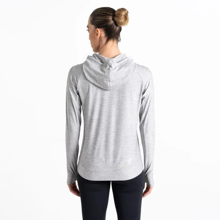 Dare 2b Hoodies and Sweatshirts Sprint City Lightweight Hoodie Ash Grey Marl 8211 Women