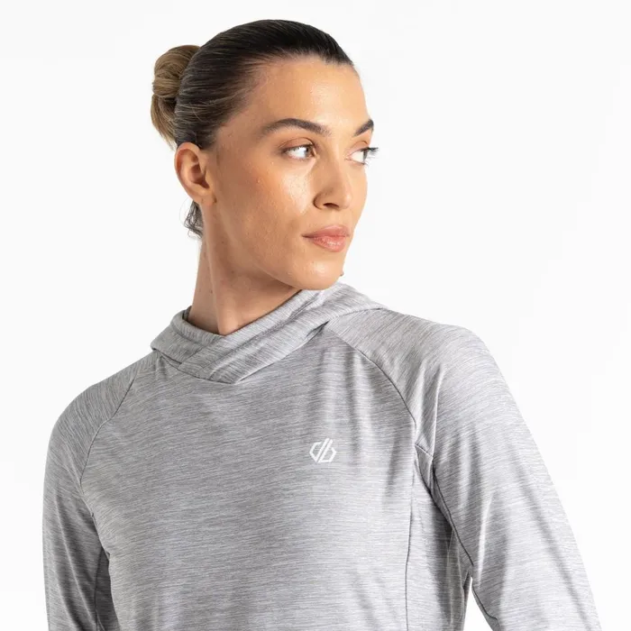 Dare 2b Hoodies and Sweatshirts Sprint City Lightweight Hoodie Ash Grey Marl 8211 Women