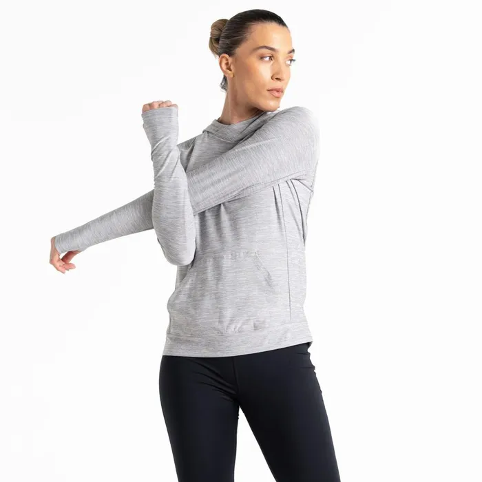 Dare 2b Hoodies and Sweatshirts Sprint City Lightweight Hoodie Ash Grey Marl 8211 Women