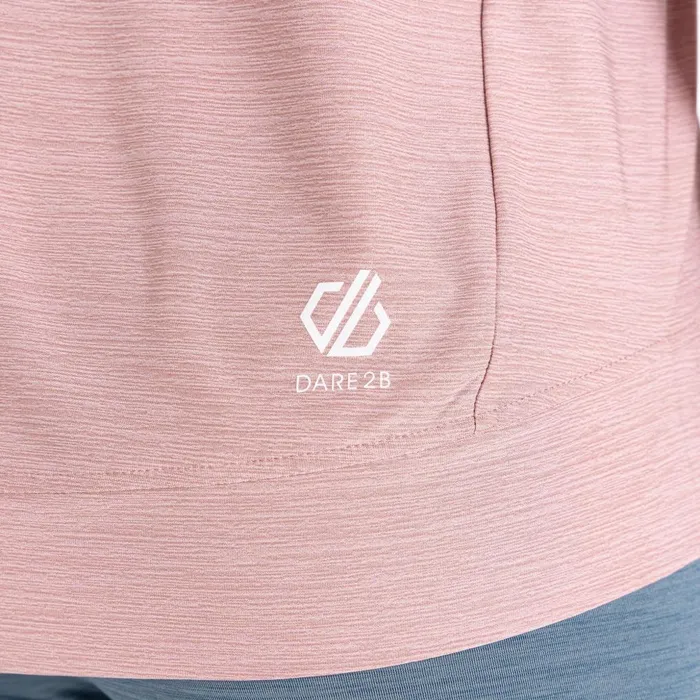 Dare 2b Hoodies and Sweatshirts Sprint City Lightweight Hoodie Dusky Rose Marl 8211 Women