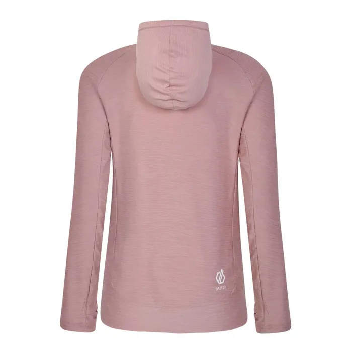 Dare 2b Hoodies and Sweatshirts Sprint City Lightweight Hoodie Dusky Rose Marl 8211 Women