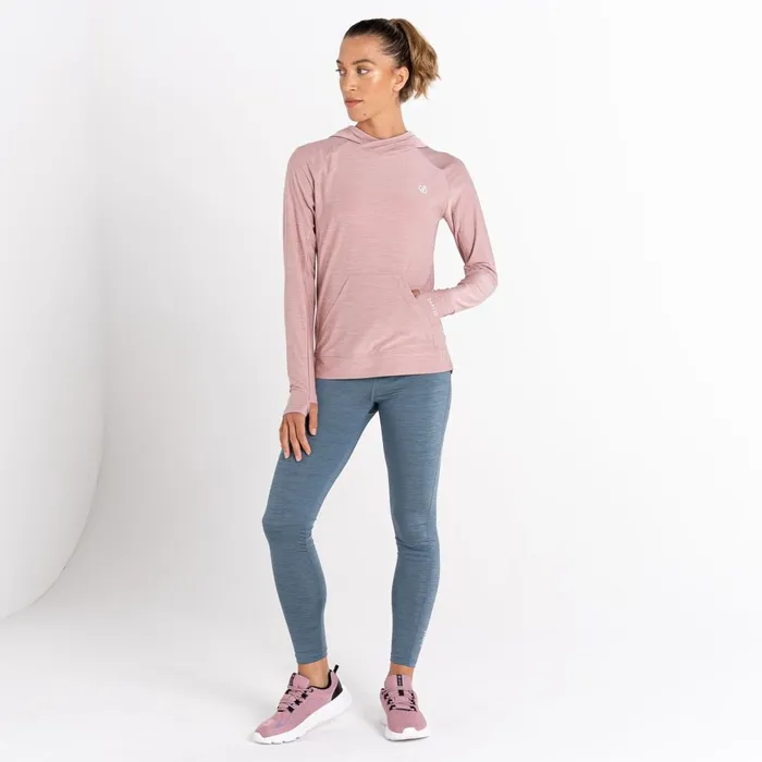 Dare 2b Hoodies and Sweatshirts Sprint City Lightweight Hoodie Dusky Rose Marl 8211 Women