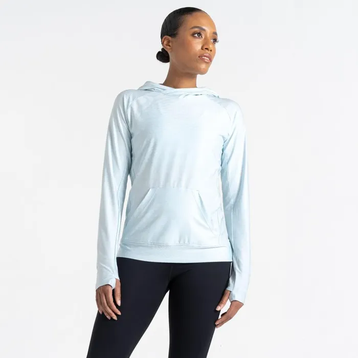 Dare 2b Hoodies and Sweatshirts Sprint City Lightweight Hoodie Quiet Blue Marl 8211 Women