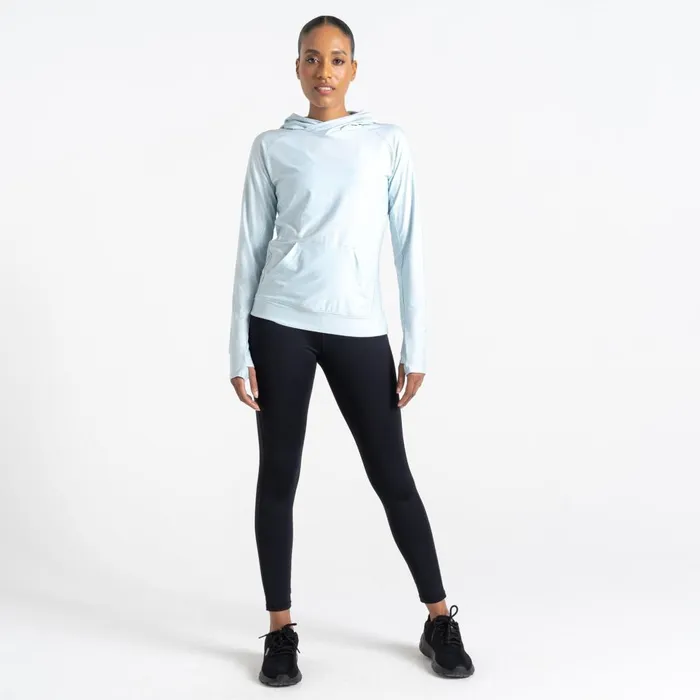 Dare 2b Hoodies and Sweatshirts Sprint City Lightweight Hoodie Quiet Blue Marl 8211 Women