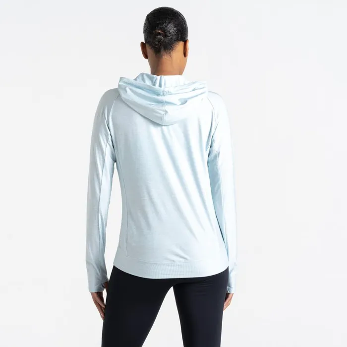 Dare 2b Hoodies and Sweatshirts Sprint City Lightweight Hoodie Quiet Blue Marl 8211 Women