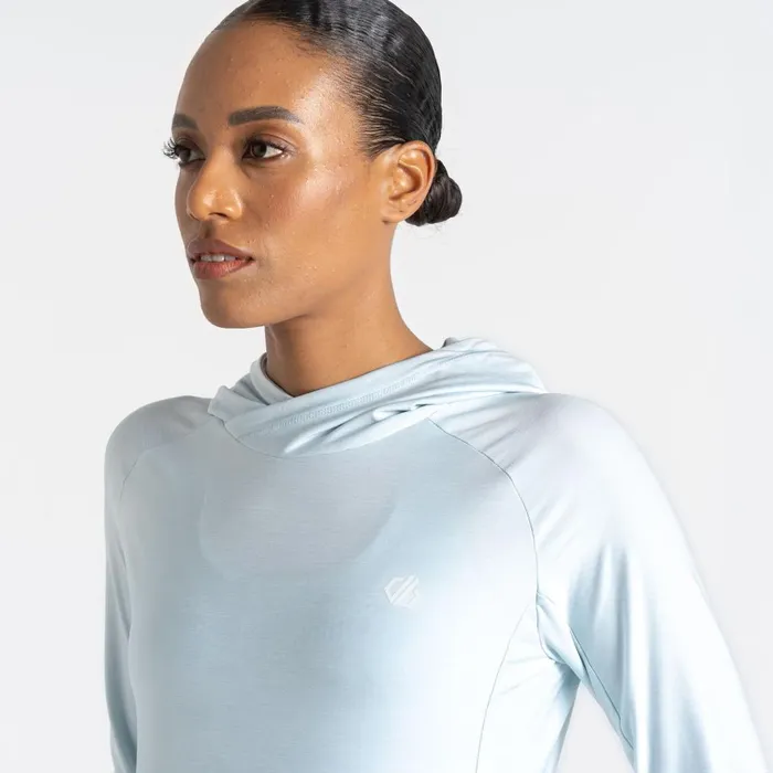 Dare 2b Hoodies and Sweatshirts Sprint City Lightweight Hoodie Quiet Blue Marl 8211 Women