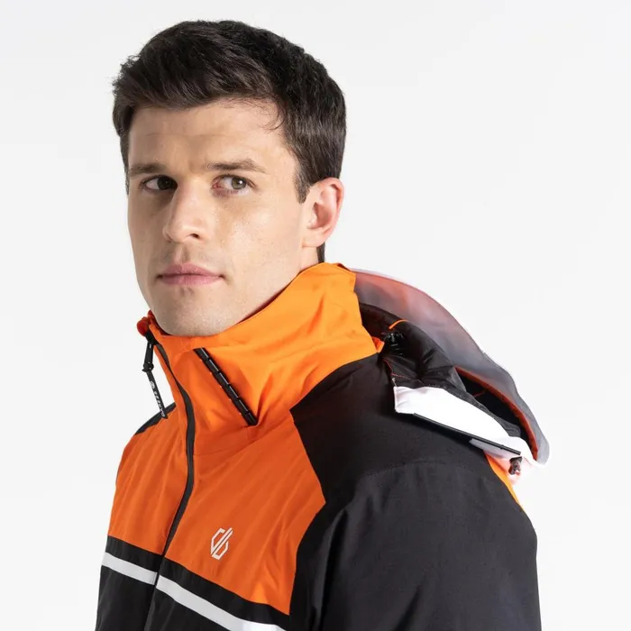 Dare 2b Insulated Jackets Amplitude Ski Jacket Black Orange 8211 Men