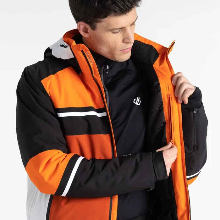 Dare 2b Insulated Jackets Amplitude Ski Jacket Black Orange 8211 Men