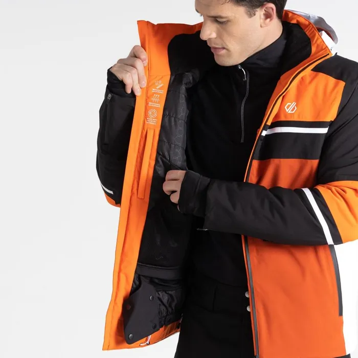Dare 2b Insulated Jackets Amplitude Ski Jacket Black Orange 8211 Men