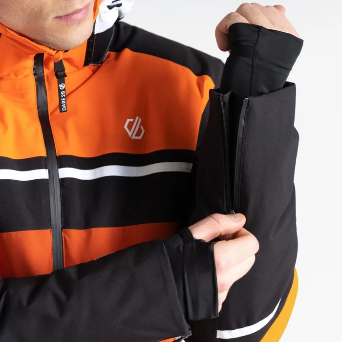 Dare 2b Insulated Jackets Amplitude Ski Jacket Black Orange 8211 Men