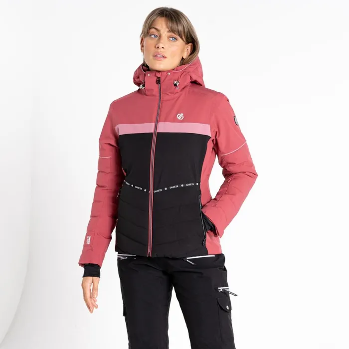 Dare 2b Insulated Jackets Conveyed Waterproof Ski Jacket Earth Rose Black 8211 Women Dare 2b Insulated Jackets Conveyed Waterproof Ski Jacket Earth Rose Black 8211 Women