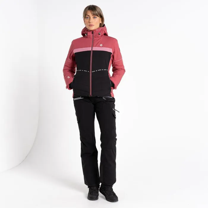 Dare 2b Insulated Jackets Conveyed Waterproof Ski Jacket Earth Rose Black 8211 Women