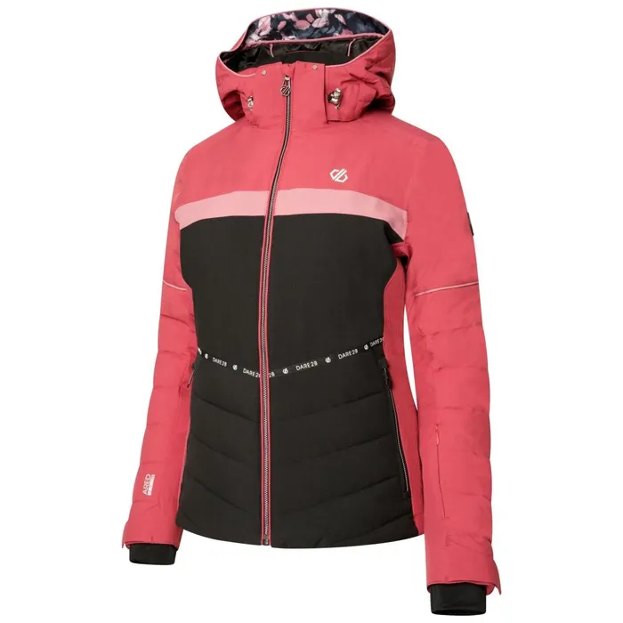 Dare 2b Insulated Jackets Conveyed Waterproof Ski Jacket Earth Rose Black 8211 Women