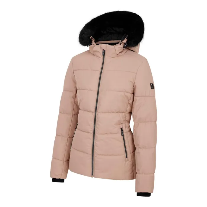 Dare 2b Insulated Jackets Glamourize V Baffled Ski Jacket Beige 8211 Women