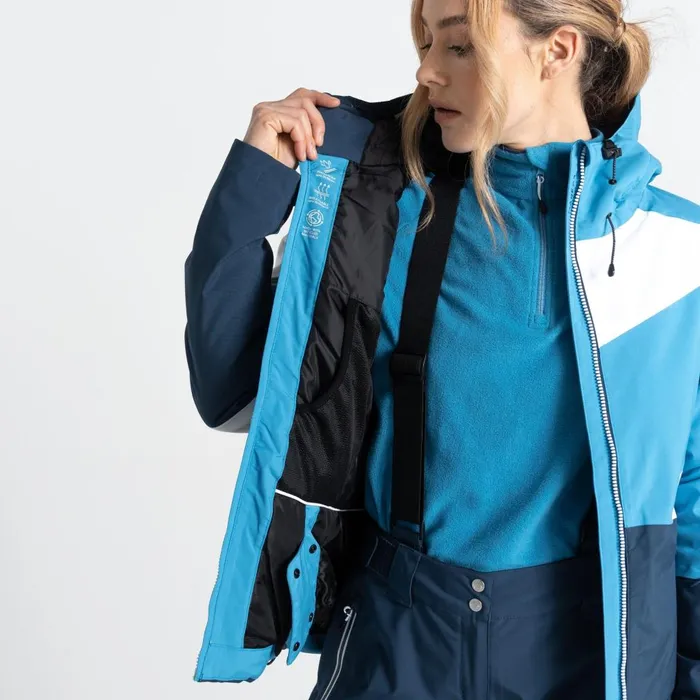 Dare 2b Insulated Jackets Ice Ski Jacket Swedish Blue Moonlight Denim 8211 Women