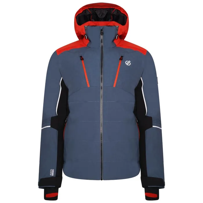 Dare 2b Insulated Jackets Pivotal II Waterproof Ski Jacket Orion Grey Infrared 8211 Men