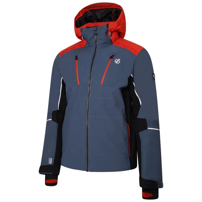Dare 2b Insulated Jackets Pivotal II Waterproof Ski Jacket Orion Grey Infrared 8211 Men