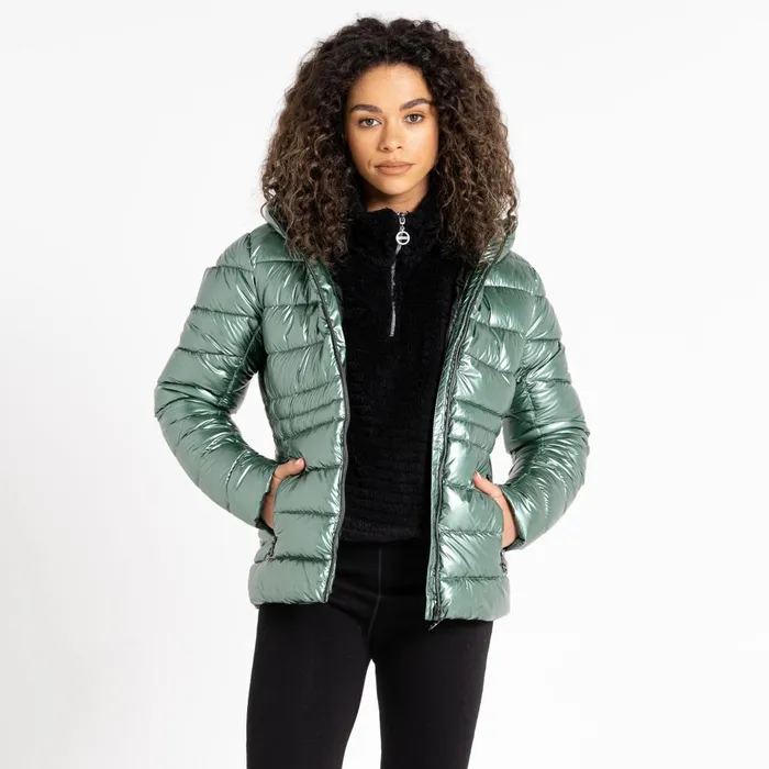 Dare 2b Insulated Jackets Reputable II Puffer Jacket Duck Green Metallic 8211 Women Dare 2b Insulated Jackets Reputable II Puffer Jacket Duck Green Metallic 8211 Women