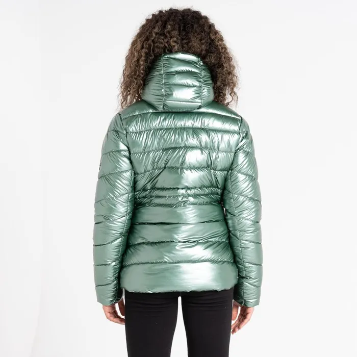 Dare 2b Insulated Jackets Reputable II Puffer Jacket Duck Green Metallic 8211 Women