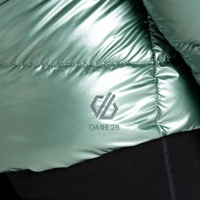 Dare 2b Insulated Jackets Reputable II Puffer Jacket Duck Green Metallic 8211 Women