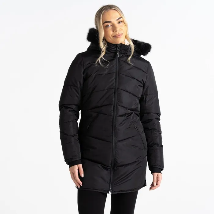 Dare 2b Insulated Jackets Striking III Mid Length Padded Jacket Black 8211 Women Dare 2b Insulated Jackets Striking III Mid Length Padded Jacket Black 8211 Women