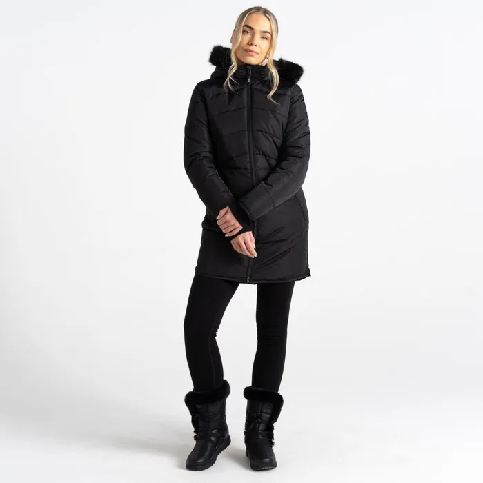 Dare 2b Insulated Jackets Striking III Mid Length Padded Jacket Black 8211 Women