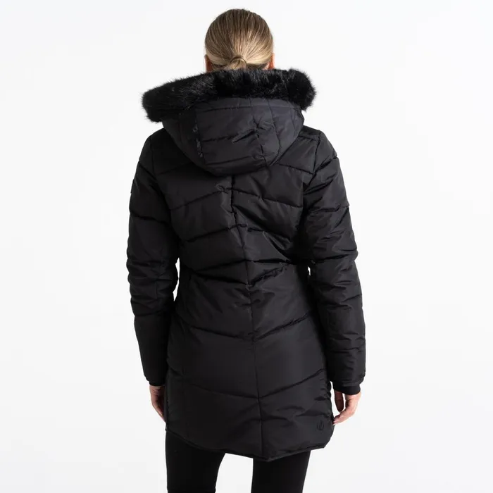 Dare 2b Insulated Jackets Striking III Mid Length Padded Jacket Black 8211 Women