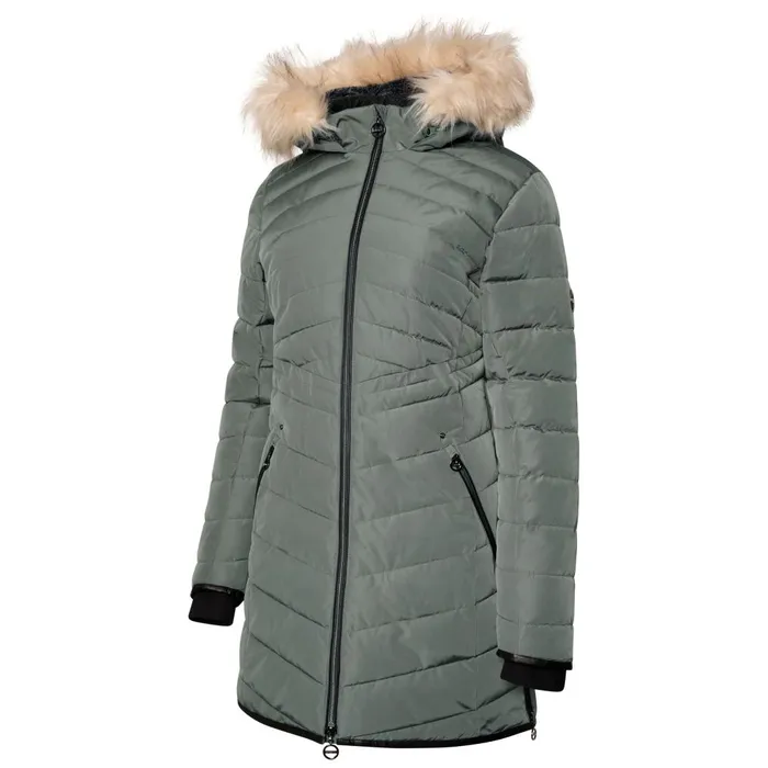 Dare 2b Insulated Jackets Striking III Mid Length Padded Jacket Duck Green 8211 Women