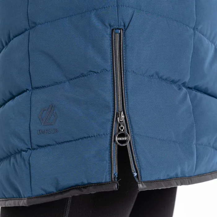 Dare 2b Insulated Jackets Striking III Mid Length Padded Jacket Moonlight Denim 8211 Women