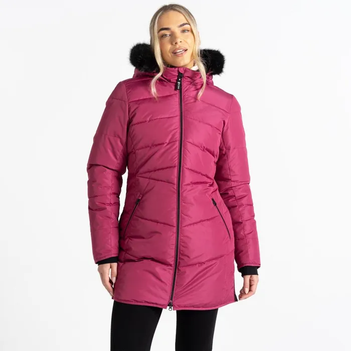 Dare 2b Insulated Jackets Striking III Mid Length Padded Jacket Pink 8211 Women Dare 2b Insulated Jackets Striking III Mid Length Padded Jacket Pink 8211 Women