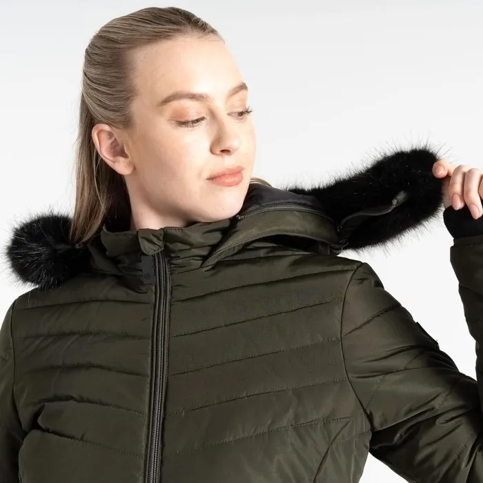 Dare 2b Insulated Jackets Striking IV Jacket Dark Khaki 8211 Women