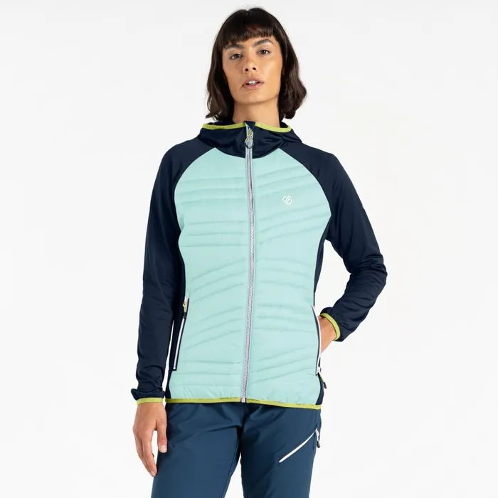 Dare 2b Lightweight Jackets Altimeter Hybrid Jacket Mint Green Moonlight Denim 8211 Women